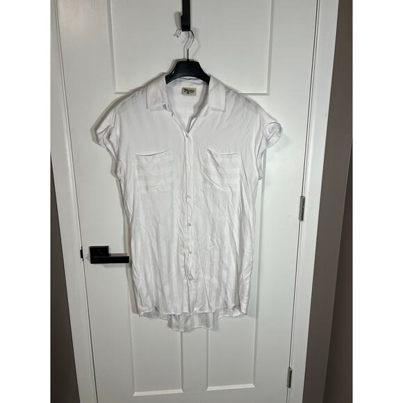 Show Me Your Mumu Martin Shirt Dress Womens‎ Size S Small White Casual Boho - Picture 5 of 9